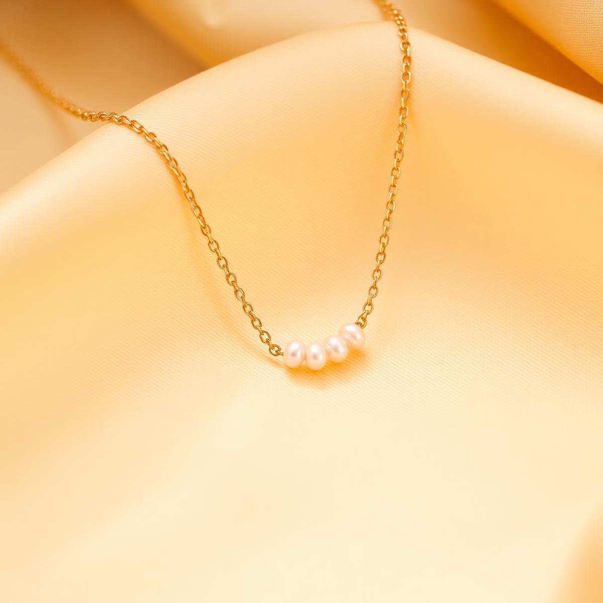 The Single Pearl — Dainty Necklace
